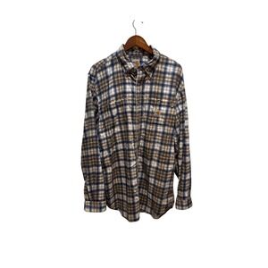 Carhartt FR Flame Resistant Plaid Long Sleeve Work Shirt Men's XX Large Regular